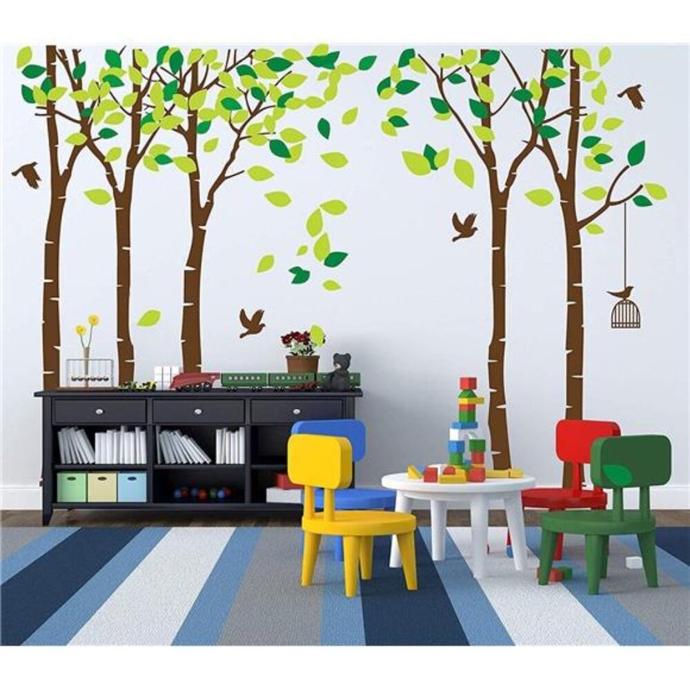 Giant Jungle Tree Wall Decal Nursery Bedroom Removable Vinyl Wall Sticker Kids